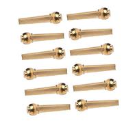 Toyvian 12 Uds Cadena Guitarra De Latón Cuerda De Clavo Clavijas De Puente De Guitarra Acustica Clavija De Guitarra Parte Del Puente De La Guitarra Electrica Fijación Sólido Extender
