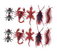 Toyvian 125piezas Juguetes De Broma Realistas para April Fools Day Cucarachas Escorpiones Bromas Fiesta y Decoración De Halloween