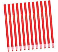 Toyvian 12Pcs Despega Los Fabricantes de Porcelana Lápices de Grasa y Cera para Tela de Vidrio Cerámico Metal Madera Cuero (Rojo)