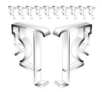 Toyvian 12piezas Clip para Persiana Veneciana de Color Transparente de Plástico para Decorar Ventanas Casa o Oficina Reemplazo para Cenefas Horizontales de Madera o Imitación Madera
