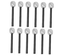 Toyvian 12Piezas Micrófono Falso para Accesorios de Karaoke y Cosplay Juguete de Rendimiento Escénico Material Seguro para Fiestas y Celebraciones