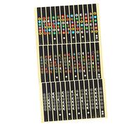 Toyvian 12piezas Pegatinas De Notas Para Diapasón De Guitarra De Autoadhesivas Fáciles De Instalar Compatible Guitarras Clásicas Acústicas y Eléctricas Material Resistente Al Desgaste