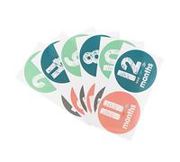 Toyvian 12piezas Pegatinas del Mes para Recién Nacidos Calcomanía de Logros del Accesorios para Fondo de Fotos