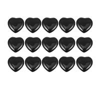 Toyvian 15 Piedras Decorativas Naturales de Cristal en Forma de Corazón 2 CM Conjunto de 15 Piezas Adornos para Meditación Decoración de Hogar y Obsequio Especial