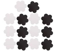 Toyvian 15 Piezas Mini Lienzo Panel de Lienzo Magnético en Blanco, Papel, Blanco, Diy, Forma de Flor, para Pintar al Óleo y Dibujar, Estudiantes y Artistas