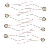 Toyvian 15 Piezas Pastillas De Guitarra Disco Piezoeléctrico Lámina De Latón Accesorio Para Guitarra Pastilla Piezoeléctrica Para Amplificadores