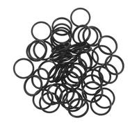 Toyvian 150 Piezas Anillos Plásticos Negros para Manualidades Diy, Accesorios Redondos Fáciles de Enhebrar para Prendas y Bolsos, para Proyectos Creativos