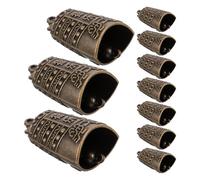 Toyvian 16 Piezas Colgante de Campana de Cobre Vintage Diseño de Pequeño Dragón, Aleación Fácil de Colgar, Símbolo de Buena Suerte para Llaveros y Decoración Feng Shui