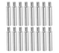 Toyvian 16 Piezas Music Box Key Extender Threaded Metal Spindle Extension Rod Replacement For DIY Music Box Mechanism Repair
