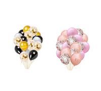 Toyvian 18piezas Globos Transparentes Para Fiestas Globos Decorativos Con Lentejuelas y Confeti Para Decoración De Bodas y Cumpleaños