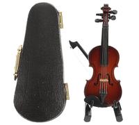 Toyvian 1Juego Adorno Decorativo Mini Violín Exquisito Adorno de Escritorio y Prop de Fotografía Artístico para Amantes