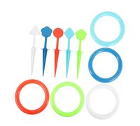 Toyvian 1juego Anillos para Niño Niña Interactivo para Actividades Al Aire Mejora La Coordinación Mano-Ojo para Jardines y Parques Juguete Educativo para Niño Niña y Niñas