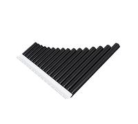 Toyvian 1juego c Key Pan Flute Profesional Para Principiantes Tubos Instrumento Musical Portátil Negro