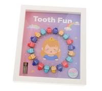 Toyvian 1juego Caja De Recuerdo Para Dientes De Leche Organizador De Primer Diente Para Niño Niña Almacenamiento Decorativo Para Recuerdos De Niño Niña Diseño Elegante y Funcional