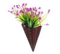 Toyvian 1juego Cesta De Flores Artificiales Colgante Para Decoración De Jardín y Elegante Decoración De Pared Flores De y Sin Necesario