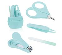 Toyvian 1juego Cuidado De Uñas Para Bebés Tijeras De Seguridad y Cortauñas Para Recién Nacidos y De Shower Caja De Almacenamiento