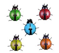 Toyvian 1juego Decoraciones De Pared De Ladybug De Hierro Simulado Para Jardín y Hogar Adornos Colgantes Para Interiores y Exteriores Para Fiestas y Celebraciones