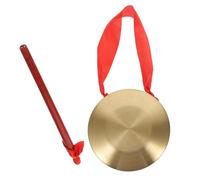 Toyvian 1juego Gong Chino De Mano Martillo Instrumento De Percusión Para Ceremonias y Decoración Feng Shui Para Aperturas Empresariales y Eventos Especiales