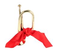 Toyvian 1juego Instrumento De Viento De Latón Para Principiantes y Bugle Para Bandas Instrumento Metálico Boquilla Reemplazable y Para Escolares y