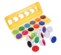 Toyvian 1juego Juguete Educativo De Emparejamiento De Huevos Plásticos para Desarrollo De Habilidades Cognitivas y Reconocimiento De y Vehículos para Aprendizaje Temprano y Grupo