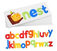 Toyvian 1juego Ortografía De Palabras De Madera para Juguete Educativo De Aprendizaje del para Preescolares La Coordinación Desarrollo Cognitivo