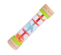 Toyvian 1Pc Montessori Nstrument Maker Musical Rainmaker Bebé Diversión Lluvia Temprana para Juguete Sonido Duradero Niños Palo de Plástico Gota de Lluvia Educativo Instrumento