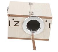 Toyvian 1Pieza Caja De Cría Madera para Pájaros Pequeños Nido Práctico para Periquitos y Agapornis Dimensiones