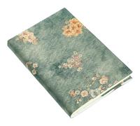 Toyvian 1pieza Funda Ajustable para Libro de Tela de Imitación Seda con Diseño Floral Cubierta Protectora de Cuaderno Reutilizable y Resistente para Estudiantes y Profesionales