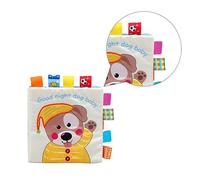 Toyvian 1pieza Libro De Tela Para Bebés Libro Educativo De Puzzles Para Niño Niña Diseño De Perrito Lavable y Resistente Para Estimulación Temprana y Comunicación Entre Padres Hijos
