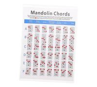 Toyvian 1pieza Mandolin Chord Chart Práctico Para Principiantes Diagrama De Acordes Color Para Mandolina Material De Coated Recurso Esencial Para Aprender Acordes