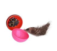 Toyvian 2 Balones Material Plástico Eléctricas de Juguete para Gatos y Perros, Motor Eléctrico Color Aleatorio para Jugar Ocio