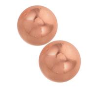 Toyvian 2 Bolas De Cobre para Baño De Pájaros Resistentes para Limpieza De Estanques Esferas De Cobre para Baño De Pájaros