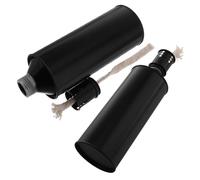 Toyvian 2 botes recargables para antorcha: lata de hierro vacía de 500 ml con mecha para antorchas de aceite y faroles. Botella de repuesto para iluminación de patio, terraza o jardín.