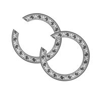 Toyvian 2 Calcomanías Para Orificio De Sonido Pegatina Roseta Orificio Sonido Duradero Para Guitarra Clásica Acústica