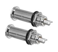 Toyvian 2 Conector Jack de Salida de Guitarra Eléctrica Diseño de Pie Corto y Mecanismo de Bloqueo Ajustado para Guitarra Estéreo