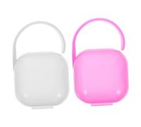 Toyvian 2 Estuches Reutilizables Para Chupetes Guardacups Bebe Suavinex Estuche De Viaje Para Chupetes Portachupetes Para Bebés Estuche Pp De Viaje
