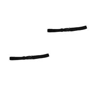 Toyvian 2 Invisibles Elásticos para Mujer con Hebilla para Corredores Gimnasio Reflectantes para Exteriores Delgados Pequeños para Correr Negros