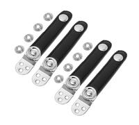 Toyvian 2 Juegos Correa de Acordeón de Doble Capa Correas Hebillas de Metal para Interpretación Musical y Enseñanza Negras