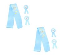 Toyvian 2 Juegos Insignia De Correa De Hombro De Maternidad Alfiler De Baby Shower Para Papá Futura Mamá Insignia Padre Para Ser Pin Satín Mujer Embarazada Estilo Madre Cinturón Ceremonial