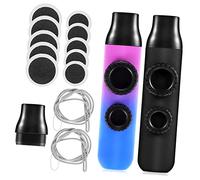 Toyvian 2 Juegos kazoo mirlitón soporte para hamacas latón xilófono instrumentos musicales mirlitones simples aleación de aluminio instrumento musical teclado flauta niño gel de sílice