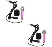 Toyvian 2 Minialtavoces K Song Artifact para Teléfono Móvil Y Pc Minimicrófono con Sonido Dinámico