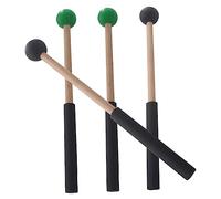 Toyvian 2 Pares palillo de tambor baquetas de lengua mazos de instrumentos musicales partes de percusión baquetas musicales para principiantes ligero Accesorios percusor Martillo caucho
