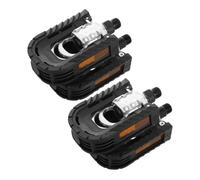 Toyvian 2 Pares Plegables de Aluminio para Bicicleta de Montaña y Carretera Plataforma Ancha Antideslizante para Estabilidad Compatibles con Urbanas Trekking