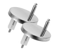 Toyvian 2 Pares Tornillos Plástico para Tapa Wc con Tapadera Wc Tornillo Asiento Inodoro y Accesorios Cuarto Baño Kit Plugs de Expansión de Goma para Fijación Estable y Duradera