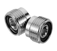 Toyvian 2 Piezas Adaptador de Válvula DIN, Cobre Plata | Inserto para Regulador Yoke, Protección contra Fugas de Gas, Uso Profesional y Recreativo