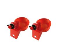 Toyvian 2 Piezas Bebederos Automáticos para Pollo y Cuencos de Agua Resistente al Sol Diseño Antivuelco para Aves de Corral Adecuado para Gallinas Codornices y Pájaros