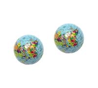 Toyvian 2 Piezas Bola de Golf Doble Capa con Diseño Terráqueo para Entrenamiento Profesional de Práctica Duraderas para Swing Indoor Accesorio Deportivo para Golfistas