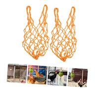 Toyvian 2 Piezas Bolsa de Alimentación para Pollos Colgante para Verduras y Frutas Soporte Práctico para Estimular el Forrajeo de Aves Domésticas Ligero y Fácil de Limpiar