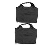 Toyvian 2 Piezas Bolsa de Compra Reutilizable Negra de Gran Capacidad Resistente y Multiusos Hecha de Tela Oxford de Tote Portátiles para Almacenamiento y Compras