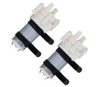 Toyvian 2 Piezas Bomba de Diafragma Miniatura para Peceras y Acuarios, 6-12 V, Silenciosa y Transferencia Flexible de Agua, Material Plástico, Adecuado para Hidroponía y Tanques de Peces